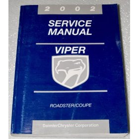 Show details of 2002 Dodge Viper Roadster/Coupe Service Manual Book.