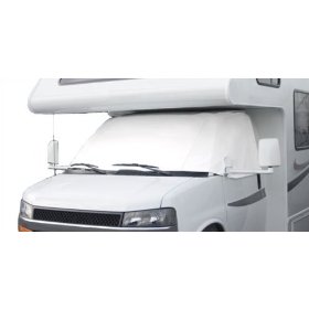 Show details of Classic Accessories 80-035-212307-00 RV Windshield Cover White - Dodge Sprinter.