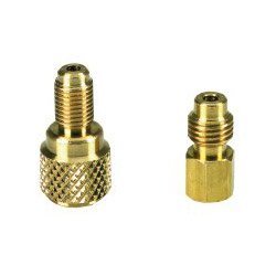 Show details of 1/4" Female" x 1/2" Male Adapter 3 Pack (CPSAD48) Category: Air Conditioning Charging Supplies.