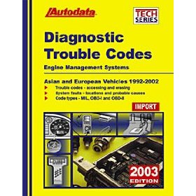 Show details of Autodata (AUT03350) 2003 Import Diagnostic Trouble Codes Manual.