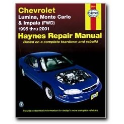 Show details of Haynes Chevrolet Lumina Monte Carlo and Impala (FWD) (95 - 03) Manual.