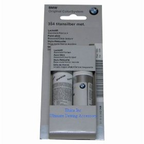 Show details of BMW Genuine Titanium Silver Metallic Touch-up Paint Code 354.
