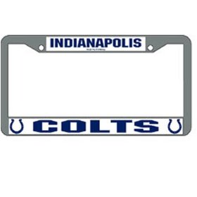 Show details of Indianapolis Colts NFL Chrome License Plate Frame.