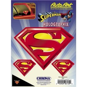 Show details of Superman Holographic Decal.