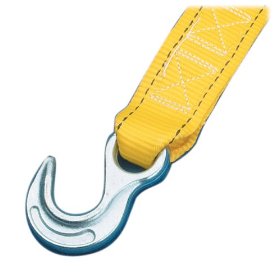 Show details of Highland 10175 15' x 2" Tow Strap with Hooks, 10,0 pound capacity.