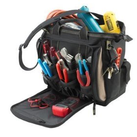 Show details of Custom LeatherCraft 1537 13 Multi-Compartment Tool Carrier.