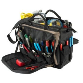 Show details of Custom LeatherCraft 1539 18 Multi-Compartment Tool Carrier.