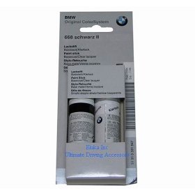 Show details of BMW Genuine Jet Black Touch-up Paint Color Code 668.