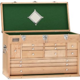 Show details of Grizzly H7718 26&#34; Maple 12 Drawer Chest.