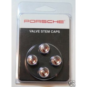 Show details of Porsche Crest Valve Stem Caps - Full Color.