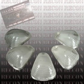 Show details of Recon 264142BK Smoked Cab Roof Lights 1999-2008 Ford Super Duty (5-Piece Set).