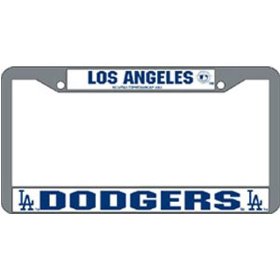 Show details of Los Angeles Dodgers MLB Chrome License Plate Frame.
