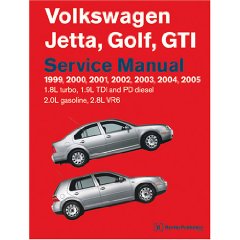 Show details of Volkswagen Jetta, Golf, GTI Service Manual: 1999-2005 1.8l Turbo, 1.9l TDI, Pd Diesel, 2.0l Gasoline, 2.8l VR6 (Paperback).