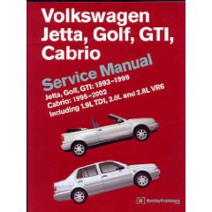 Show details of Volkswagen Jetta, Golf, GTI: 1993-1999 Cabrio: 1995-2002 Service Manual (Paperback).