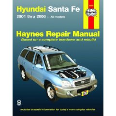 Show details of Hyundai Santa Fe  2001-2006 (Haynes Repair Manual) (Paperback).