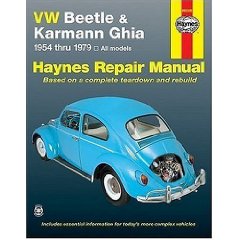 Show details of VW Beetle & Karmann Ghia 1954 through 1979 All Models (Hayne's Repair Manual) (Paperback).